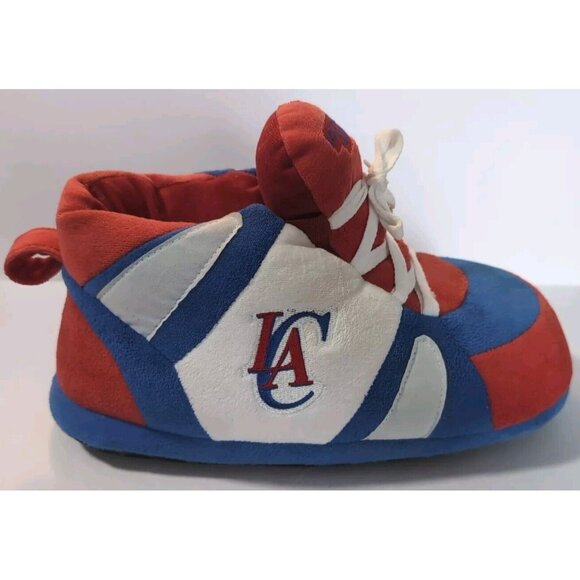 Los Angeles Clippers Comfy Feet Large Slippers Plush House Shoes NBA Basketball - Picture 12 of 13